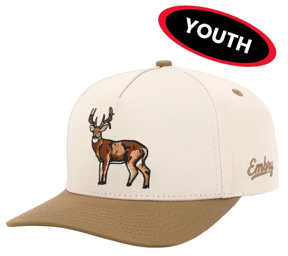 Embry Outdoors | Youth Buck Hat - Cream/Tan