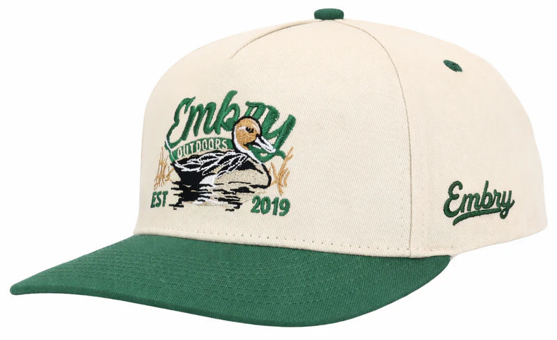 Embry Outdoor 'Sprig' Trucker Hat - Cream/Green