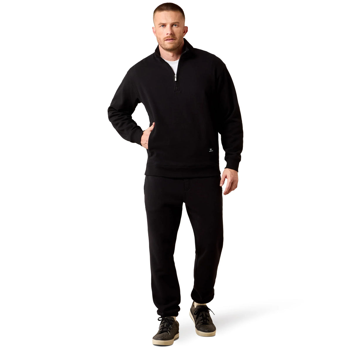 Ariat | Men's Core 1/4 Zip Sweatshirt - Black