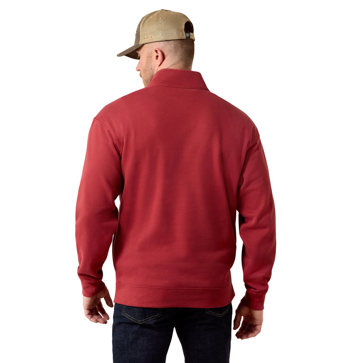 Ariat | Men's Core 1/4 Zip Sweatshirt - Brick Red