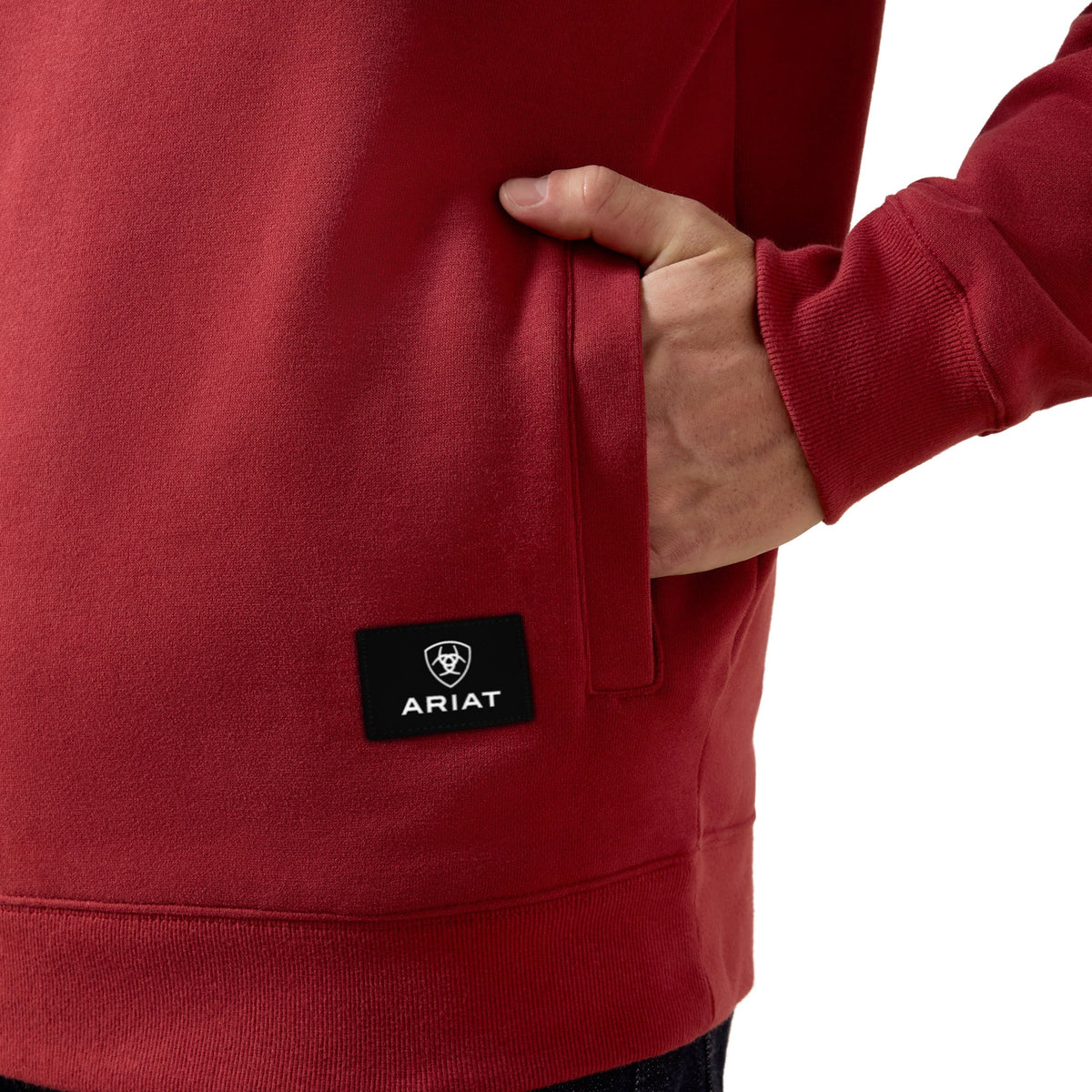 Ariat | Men's Core 1/4 Zip Sweatshirt - Brick Red