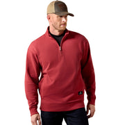 Ariat | Men's Core 1/4 Zip Sweatshirt - Brick Red