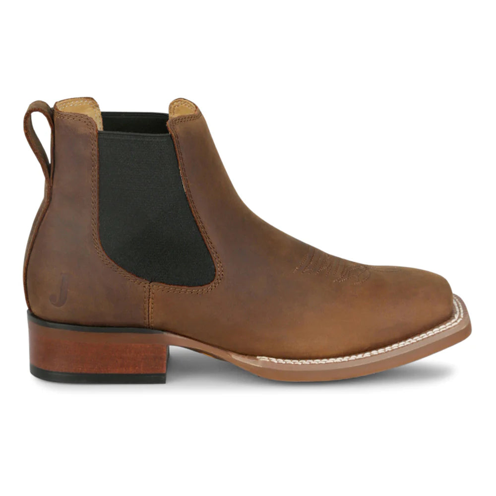 Men's Justin Crazy Buck 6" Square Toe Chelsea Boots