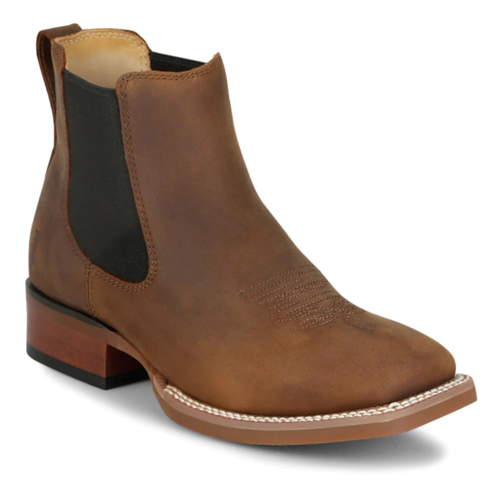 Men's Justin Crazy Buck 6" Square Toe Chelsea Boots