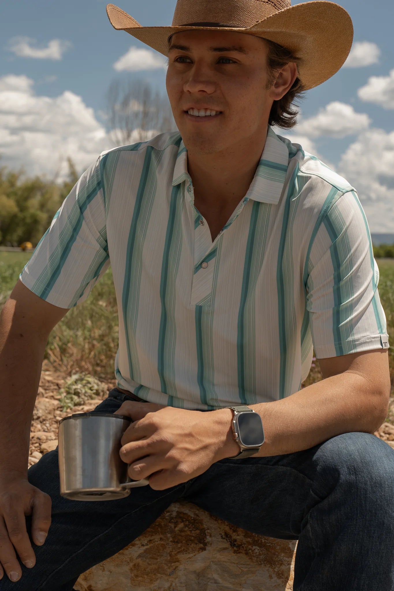 Ferrell The Tristan Polo in Green
