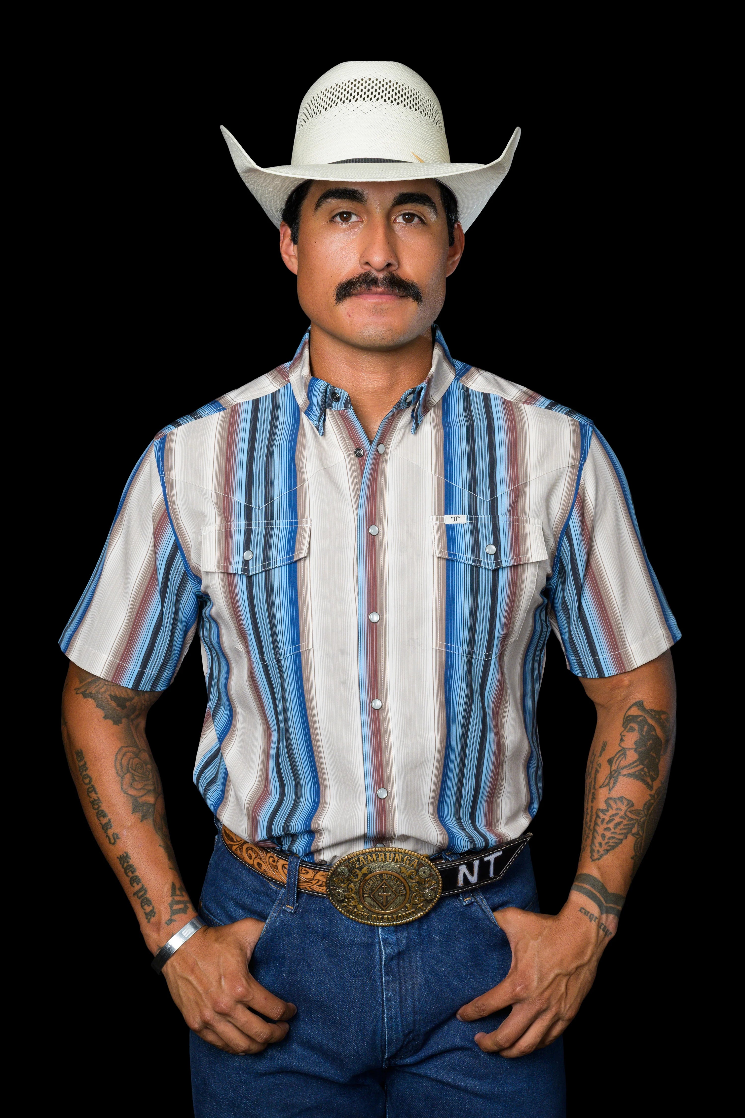 Ferrell The Harrison in Cream - Short Sleeve Snap Shirt