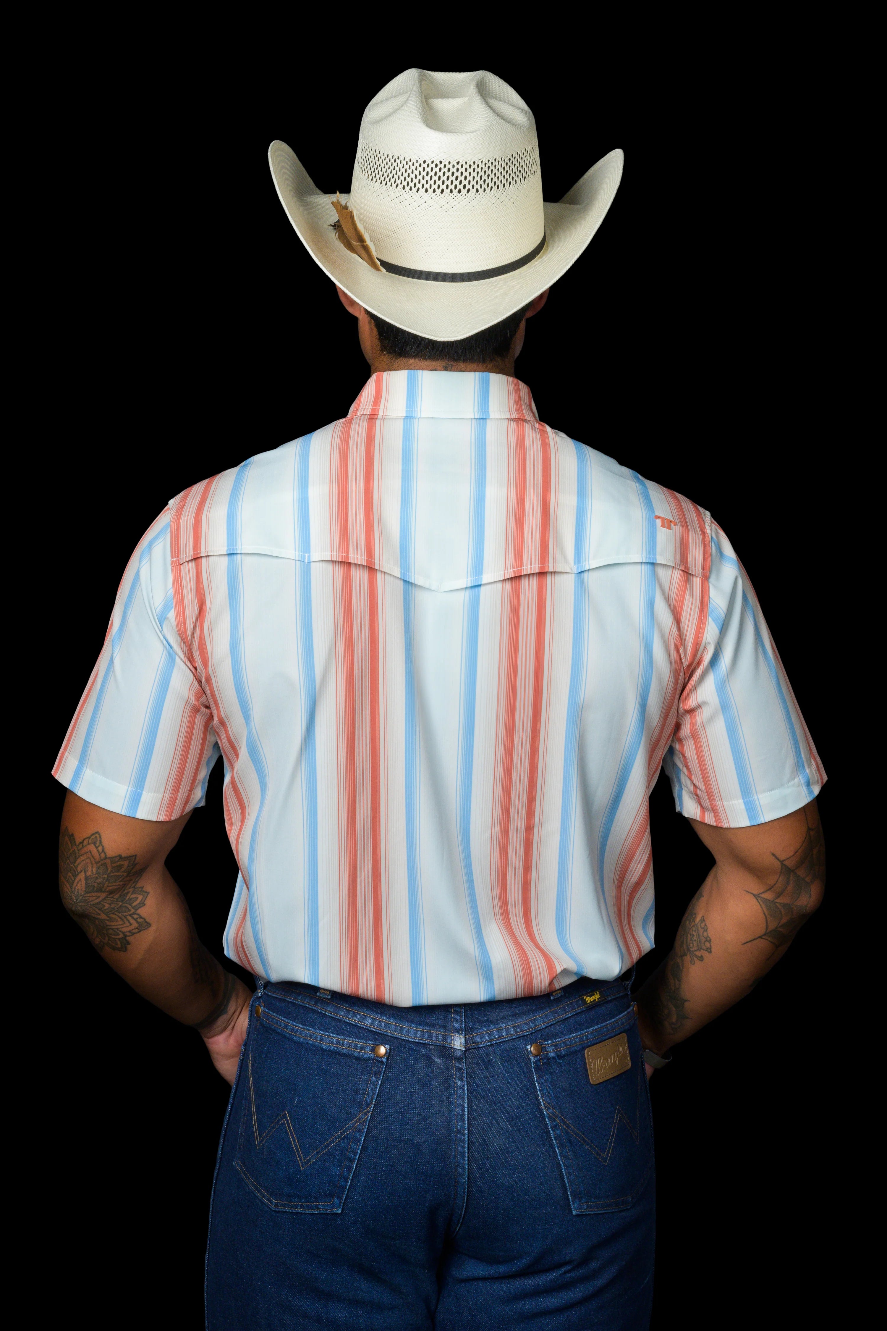 Ferrell The Harrison in Salmon - Short Sleeve Snap Shirt