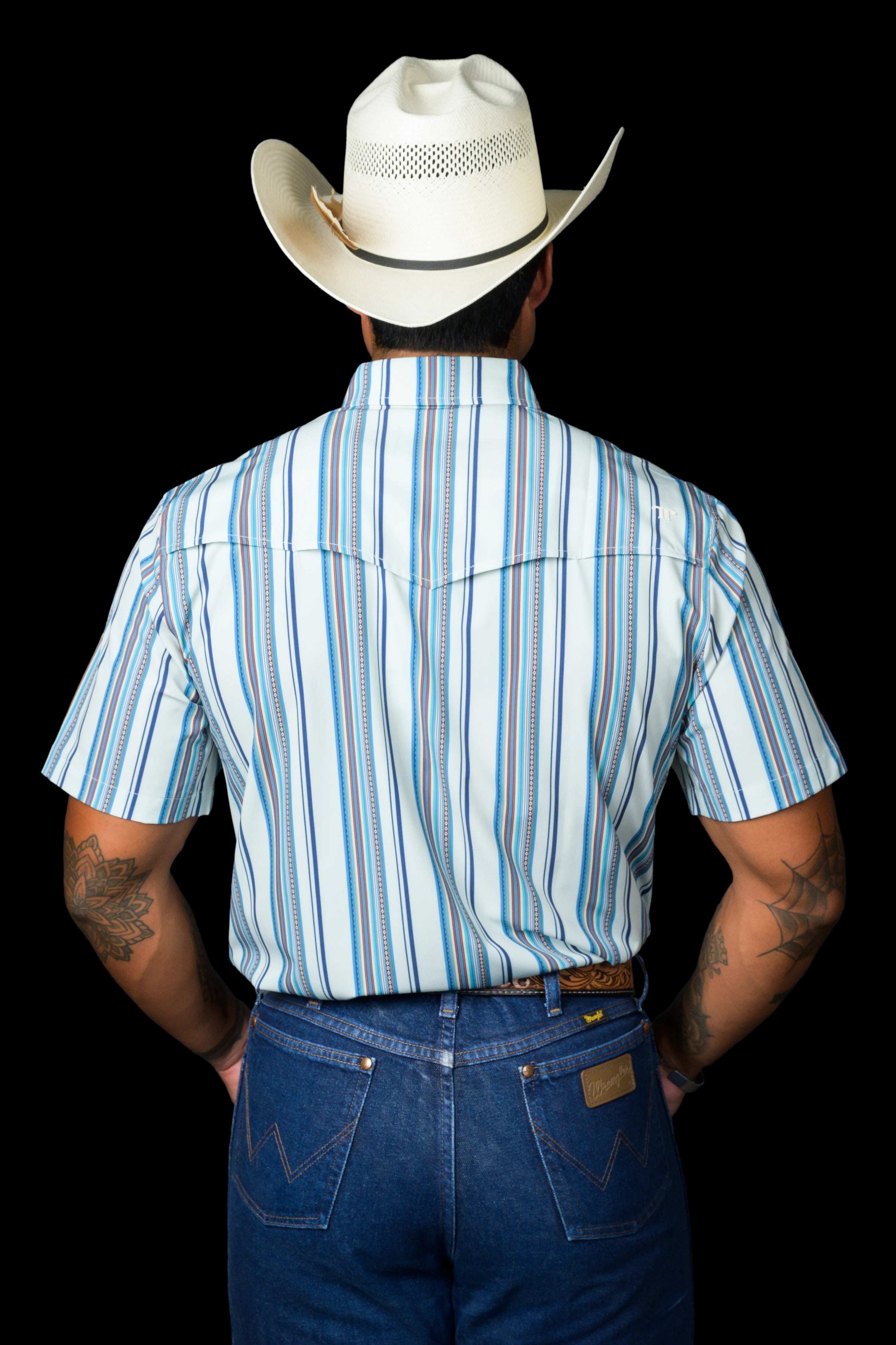 Ferrell The James in Light Blue - Short Sleeve Snap Shirt