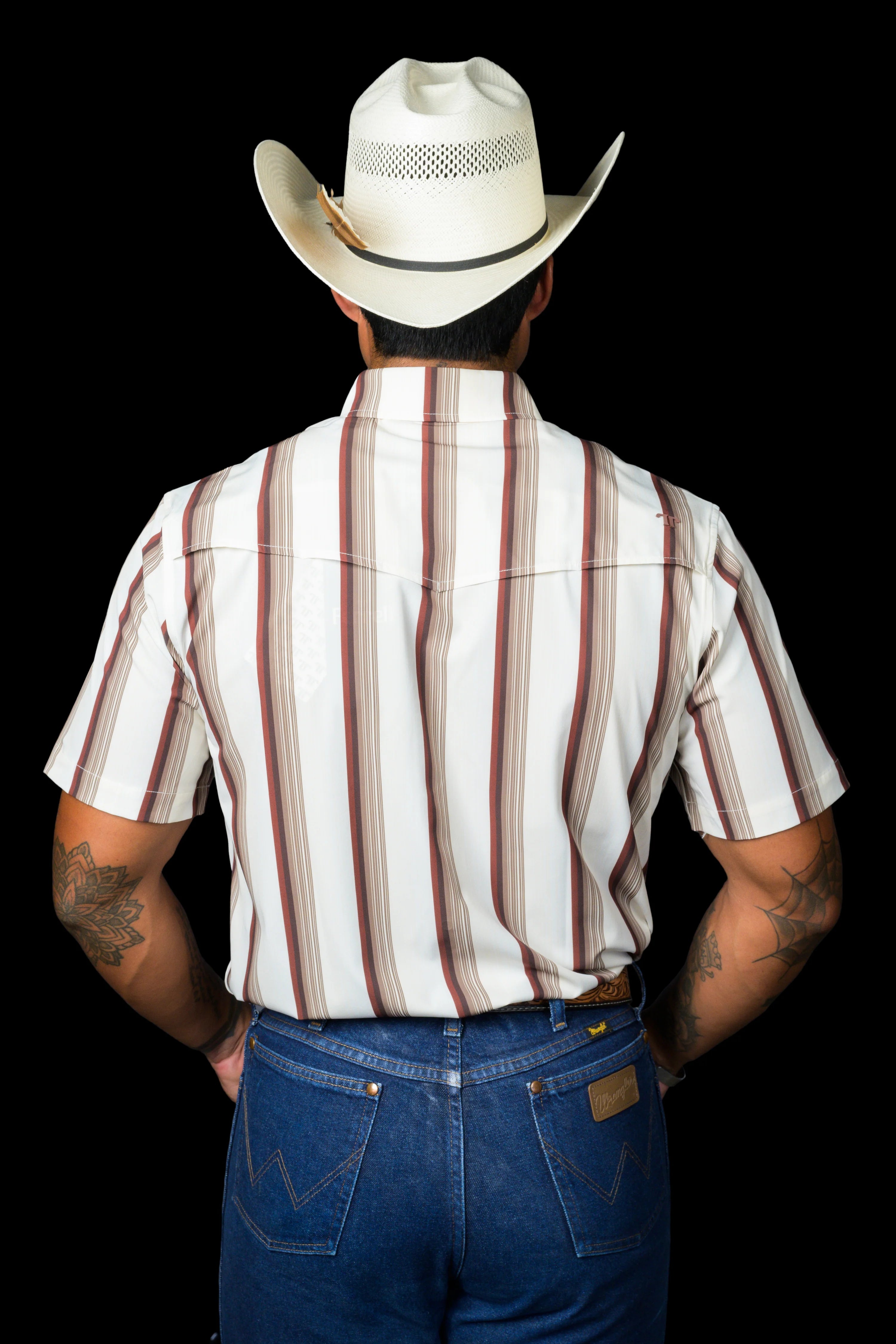 Ferrell The Tristan in Brown - Short Sleeve Snap Shirt