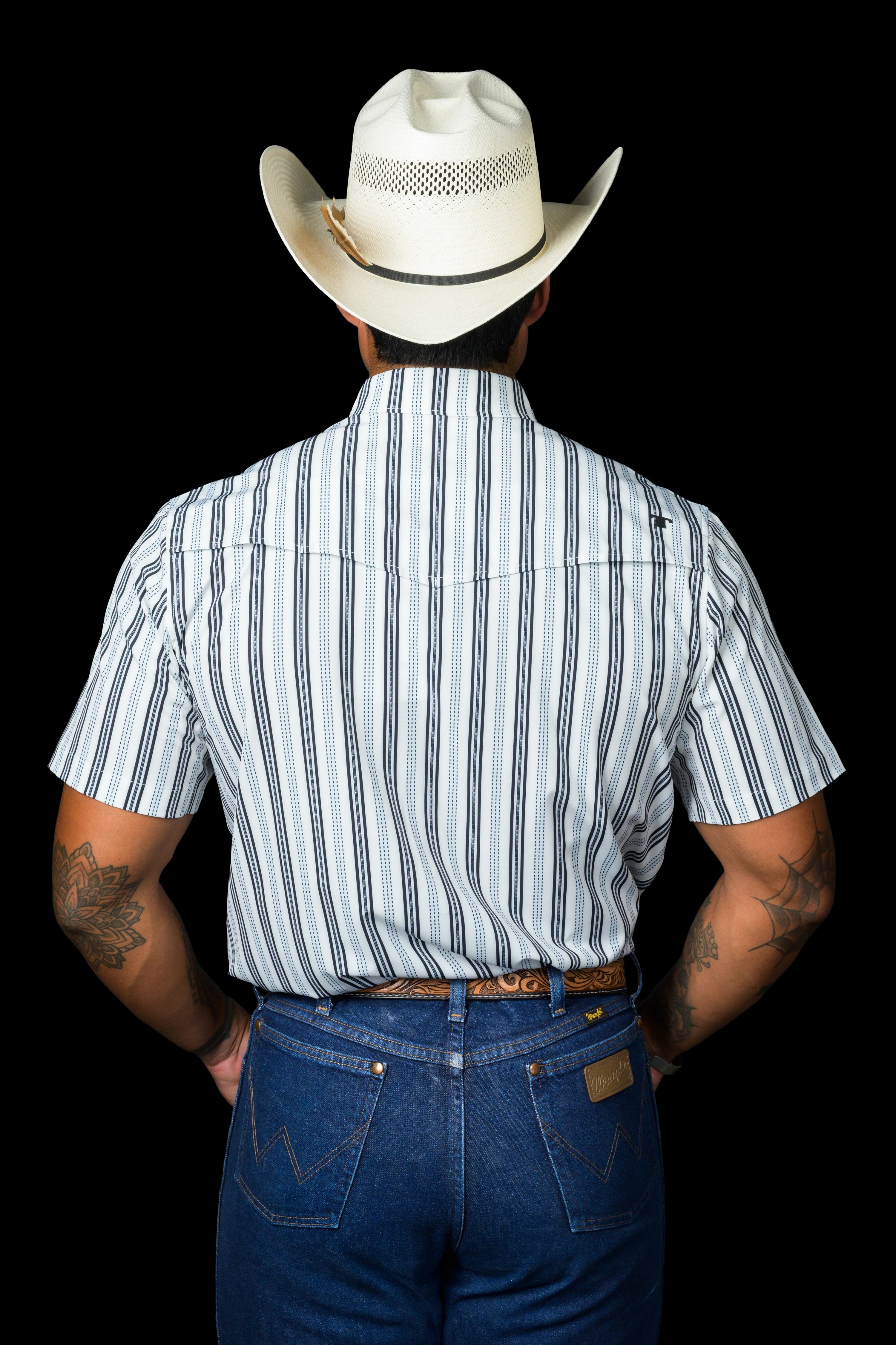 Ferrell The Jake in White - Short Sleeve Snap Shirt