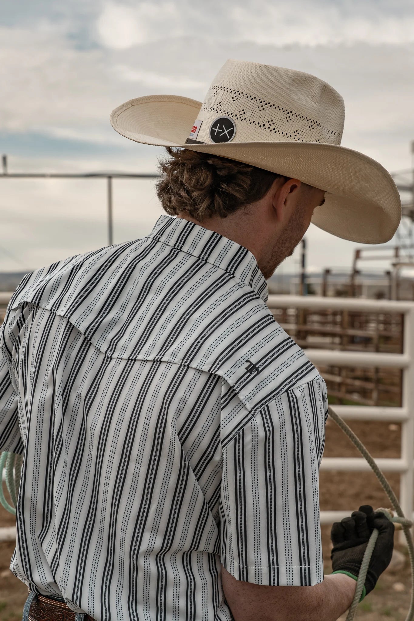 Ferrell The Jake in White - Short Sleeve Snap Shirt