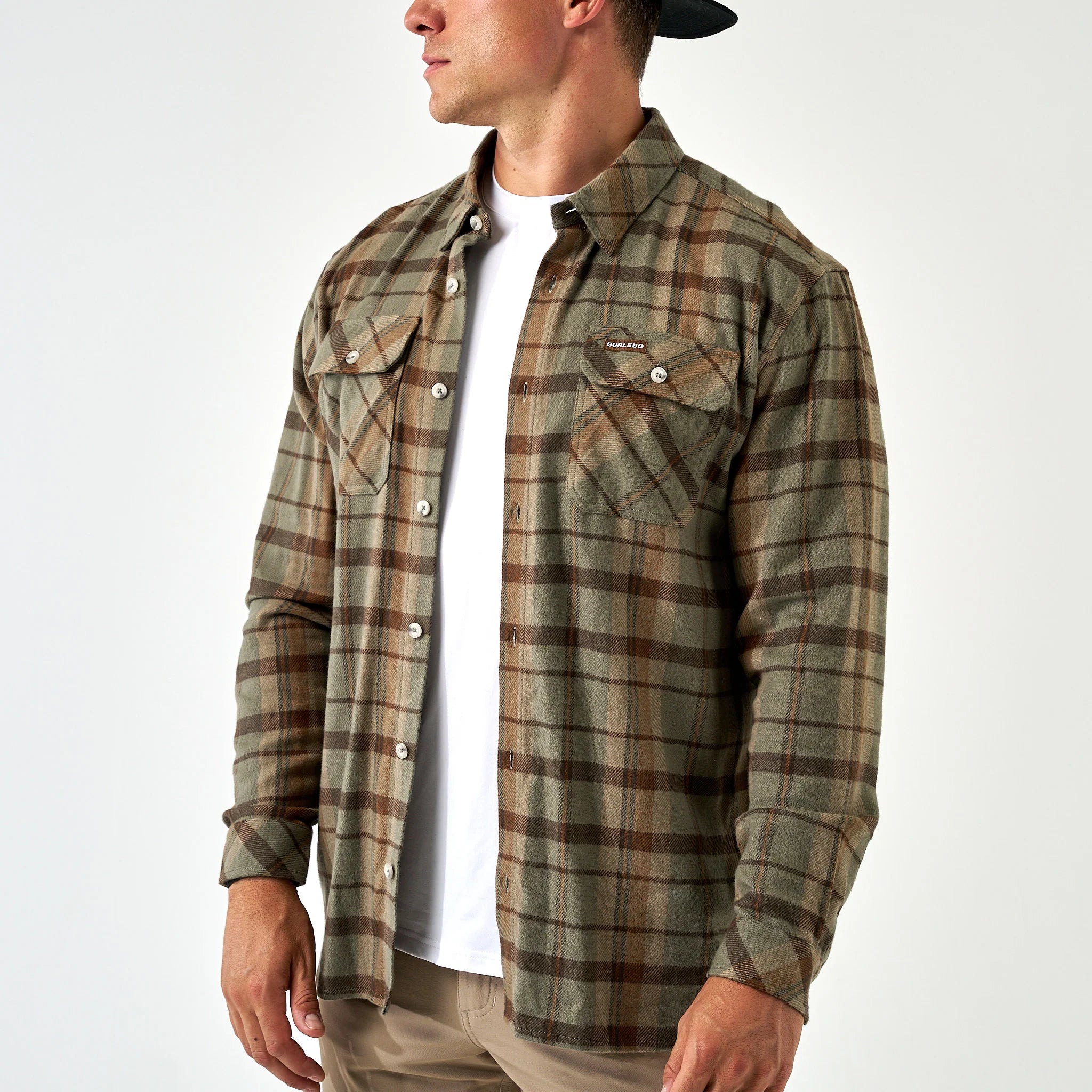 Men's Burlebo Flannel Shirt - Timber Brown