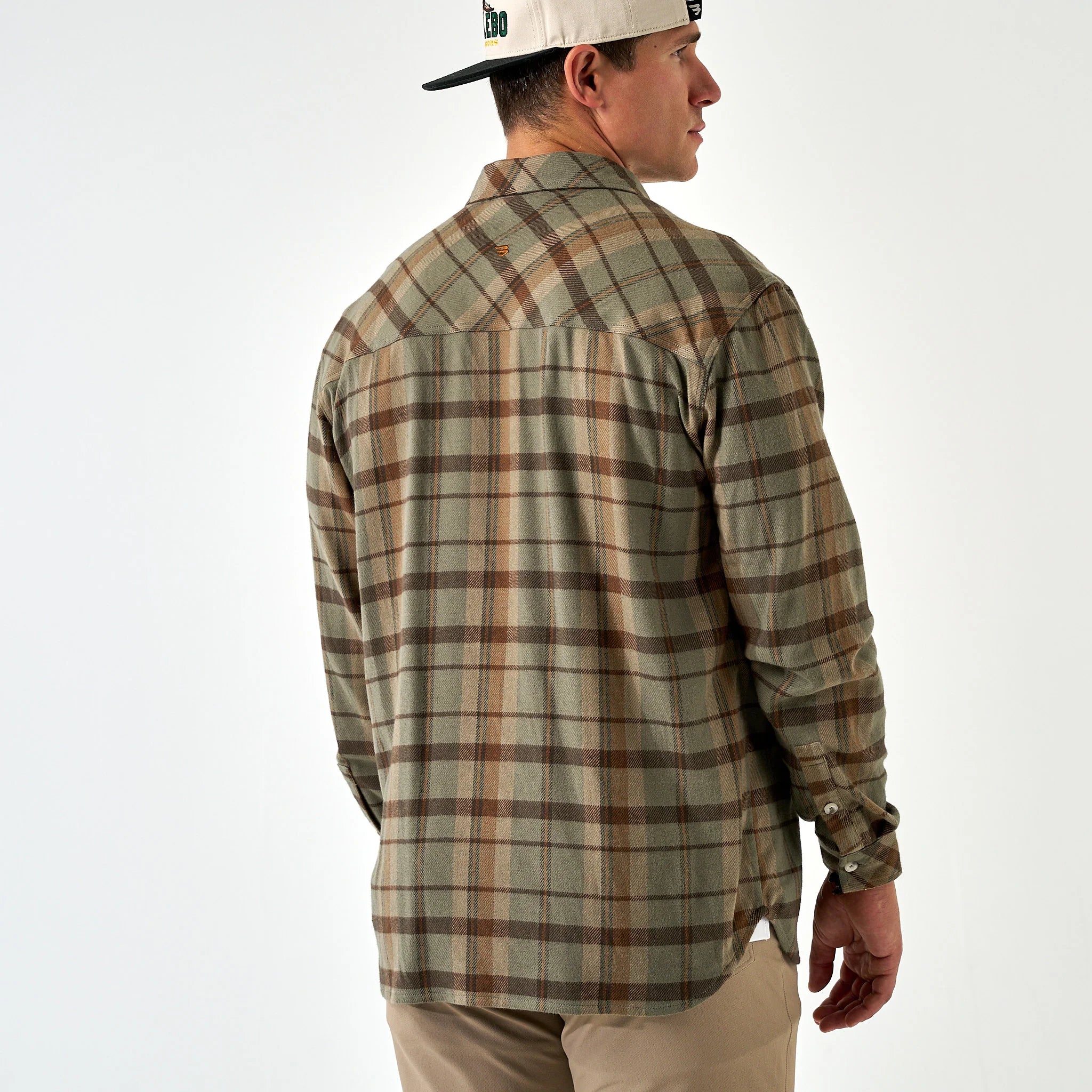 Men's Burlebo Flannel Shirt - Timber Brown
