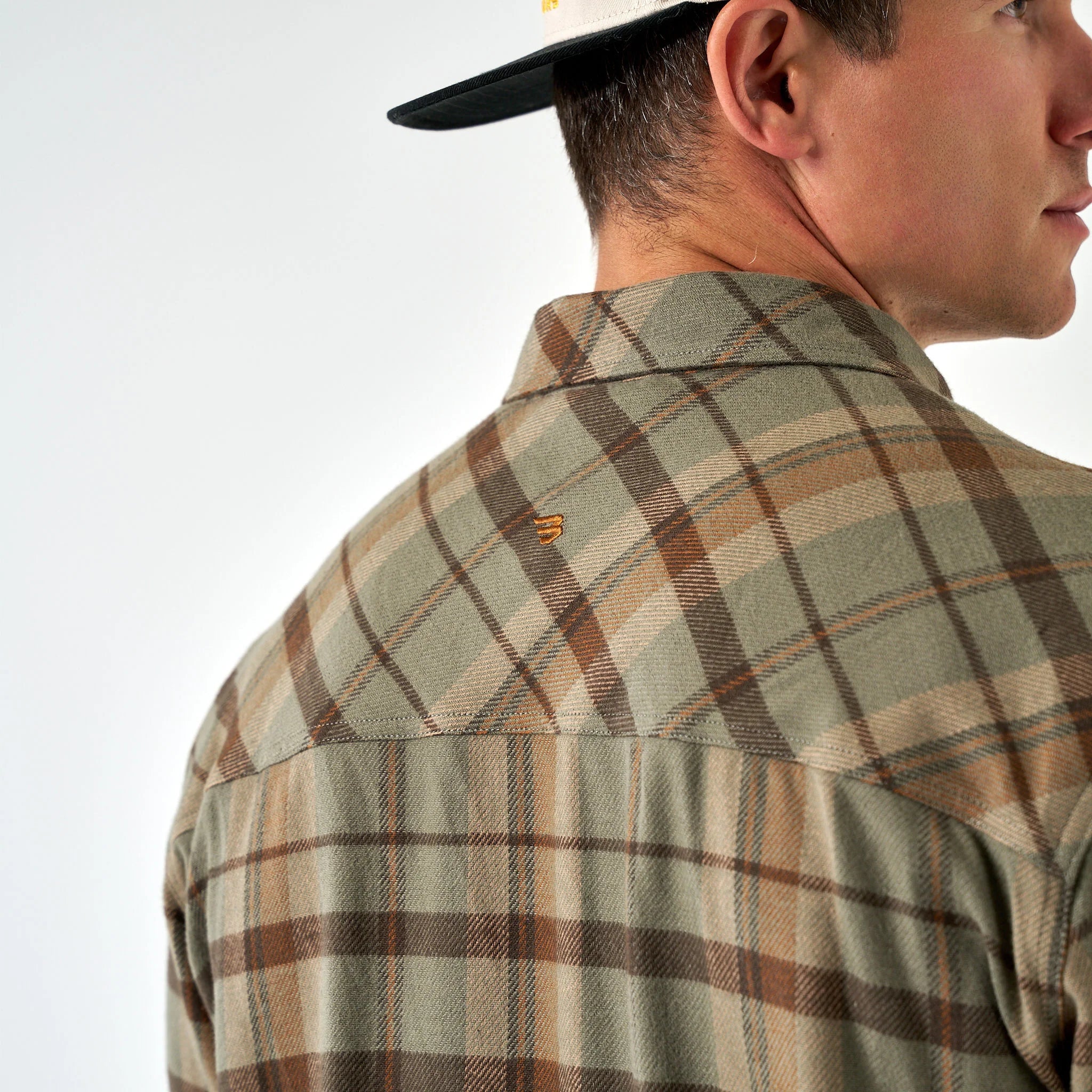 Men's Burlebo Flannel Shirt - Timber Brown