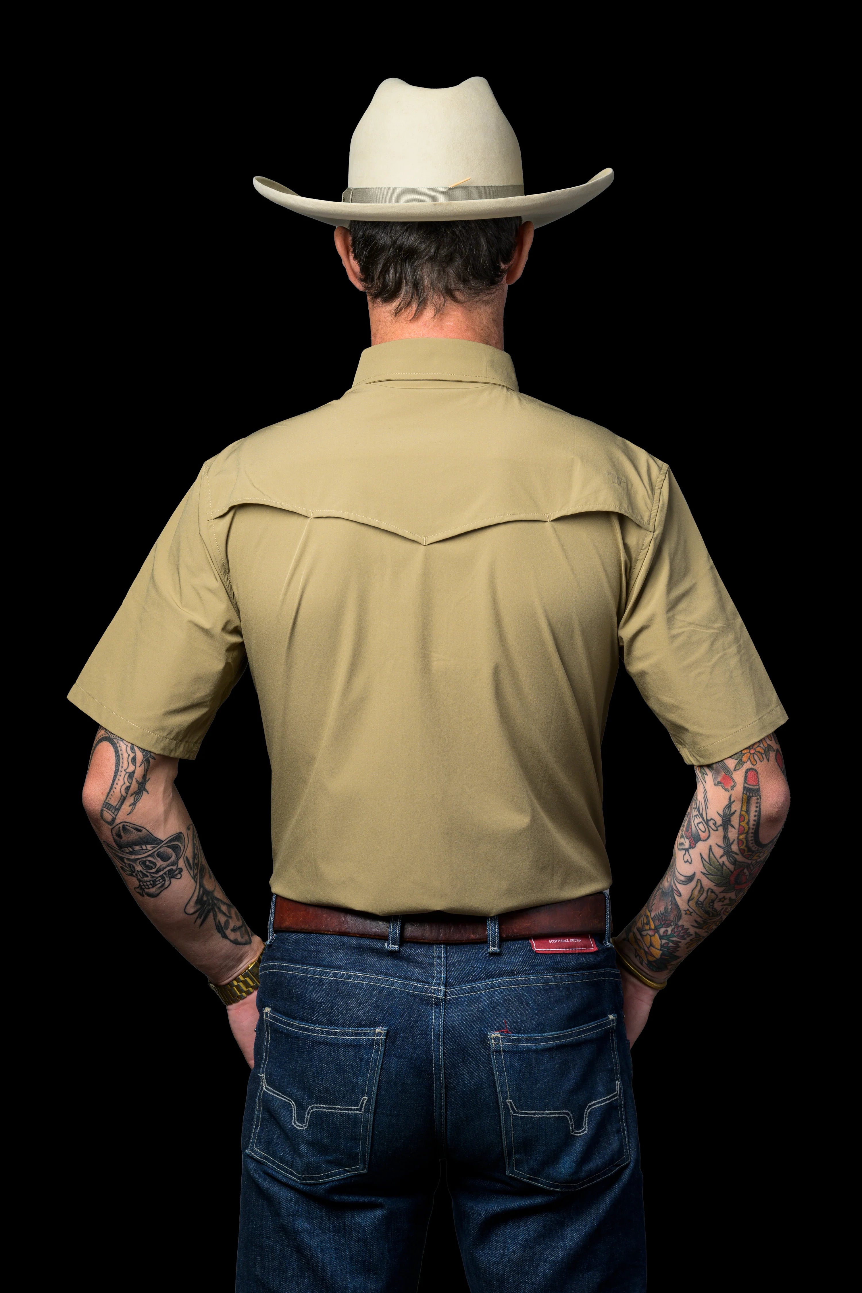 Men's Ferrell CORE - Khaki Short Sleeve Snap Shirt