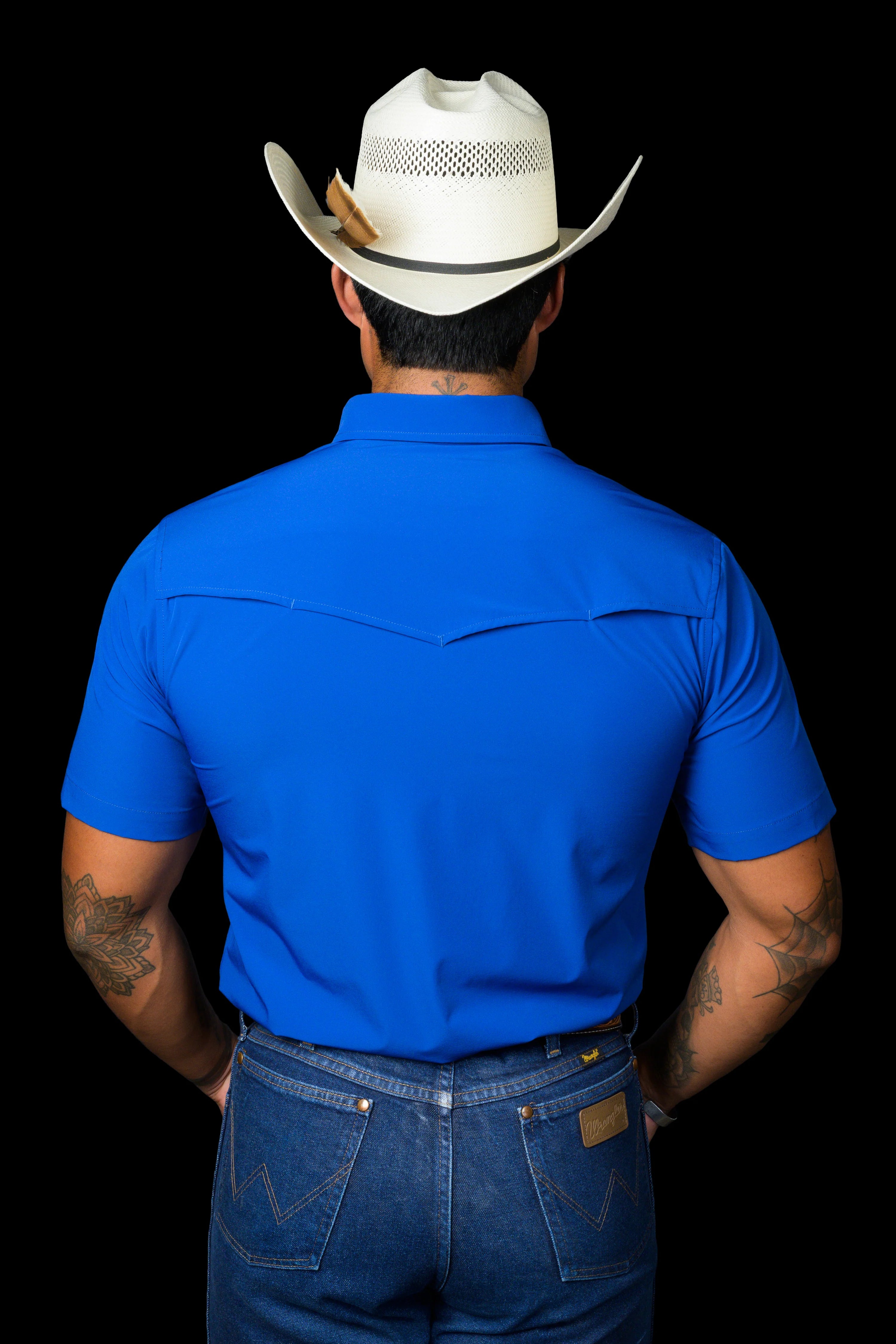 Ferrell CORE - Cobalt Blue Short Sleeve Snap Shirt