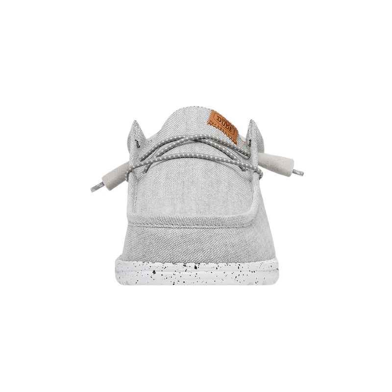 Men's Hey Dude Wally Washed Canvas Light Grey