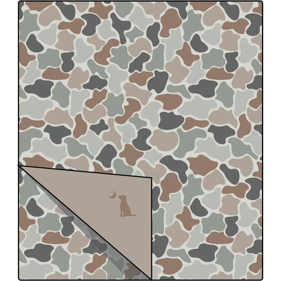 Local Boy | Baby Blanket in Forest Camo Flora