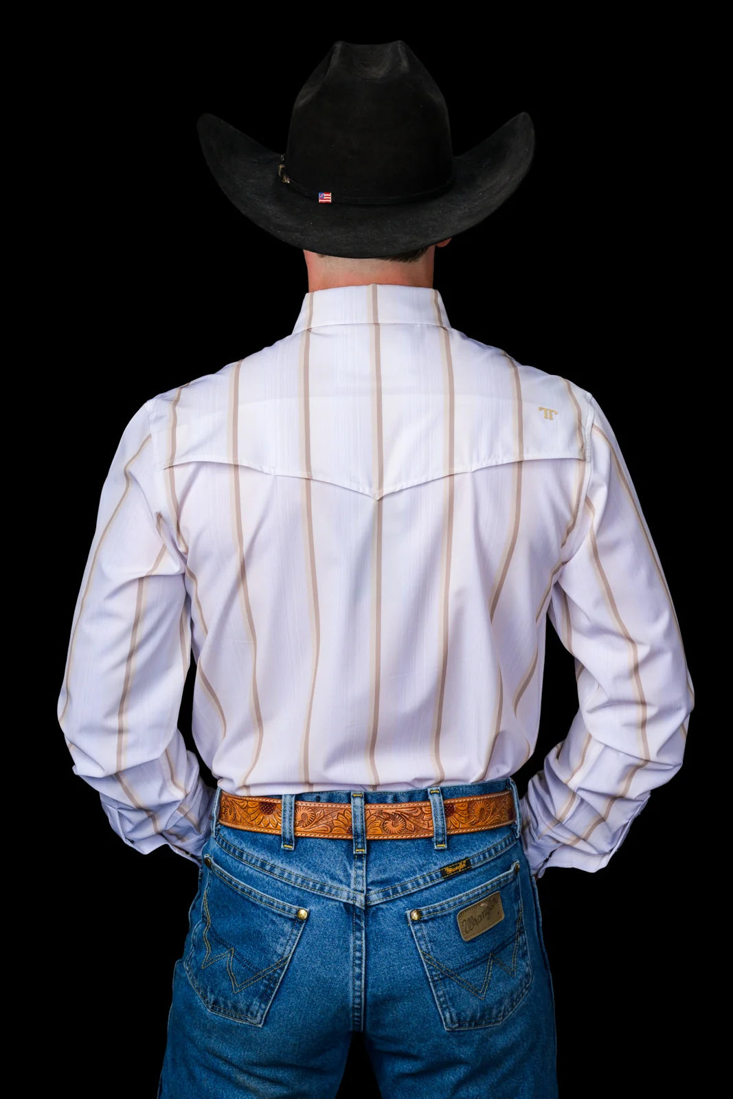 Ferrell | The Tristan in Cream - Long Sleeve Pearl Snap Shirt