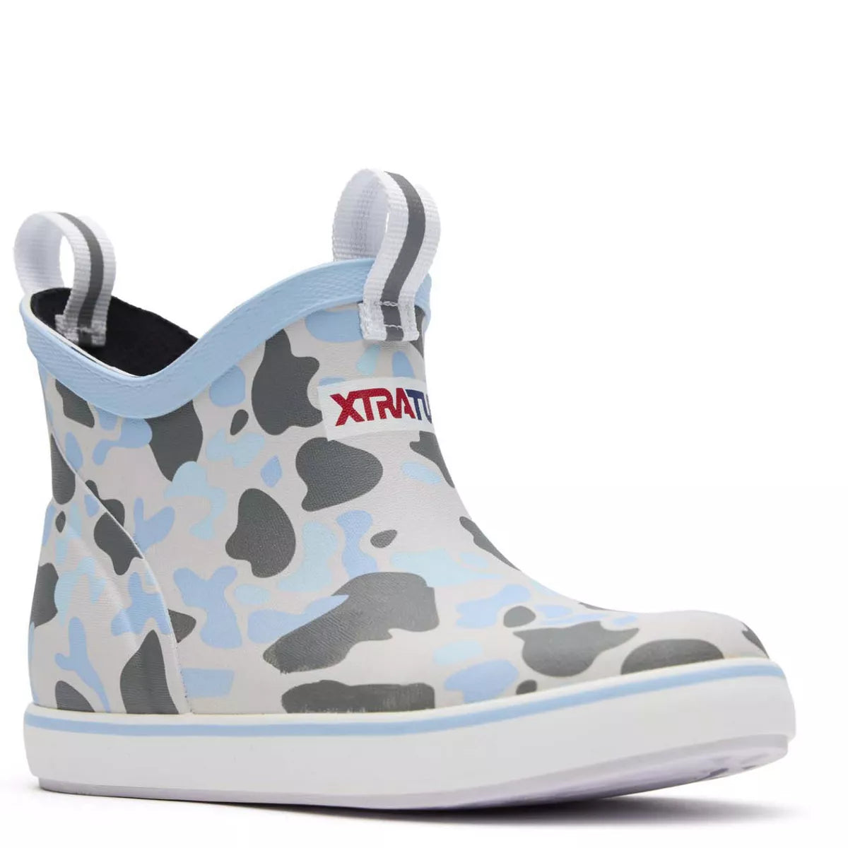 Little Kid's Xtratuf Ankle Deck Boots in Ice Duck Camo