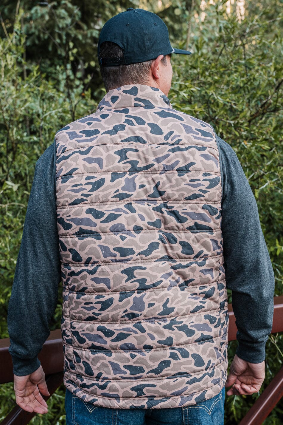 Men's Burlebo Gauge Camo Puffer Vest