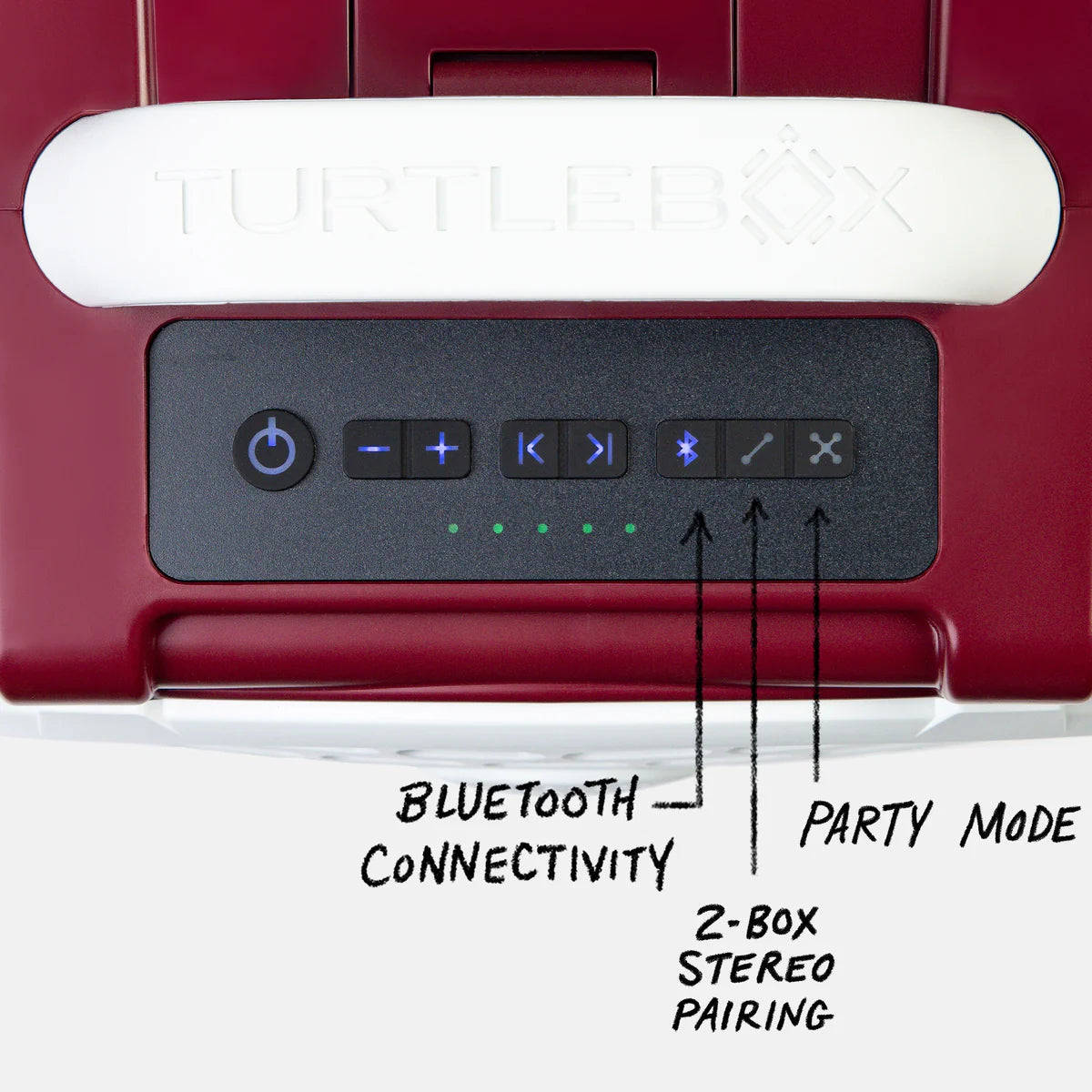 Turtlebox Original: Gen 3 in Maroon