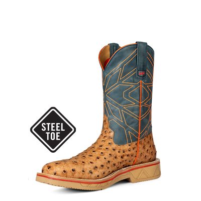 Men's Horse Power Oryx Impostrich Steel Toe Work Boots