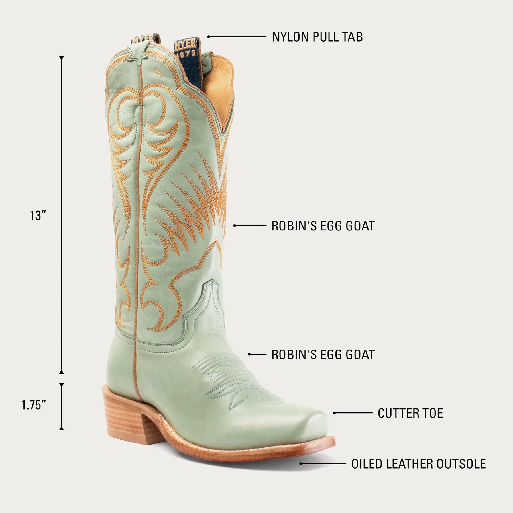 Women's Hyer Leawood Robin's Egg Boots