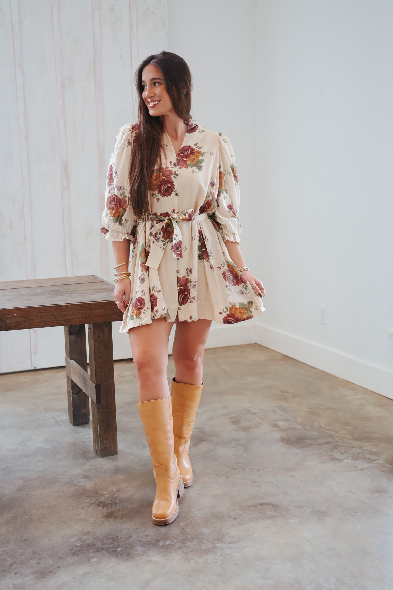 Thinking About it Floral Dress