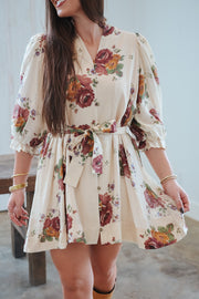 Thinking About it Floral Dress