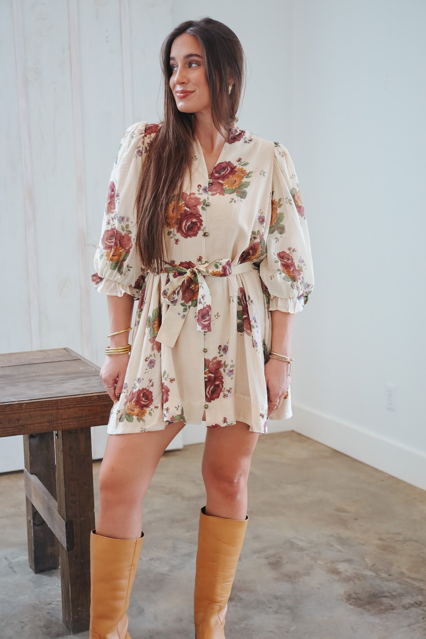 Thinking About it Floral Dress