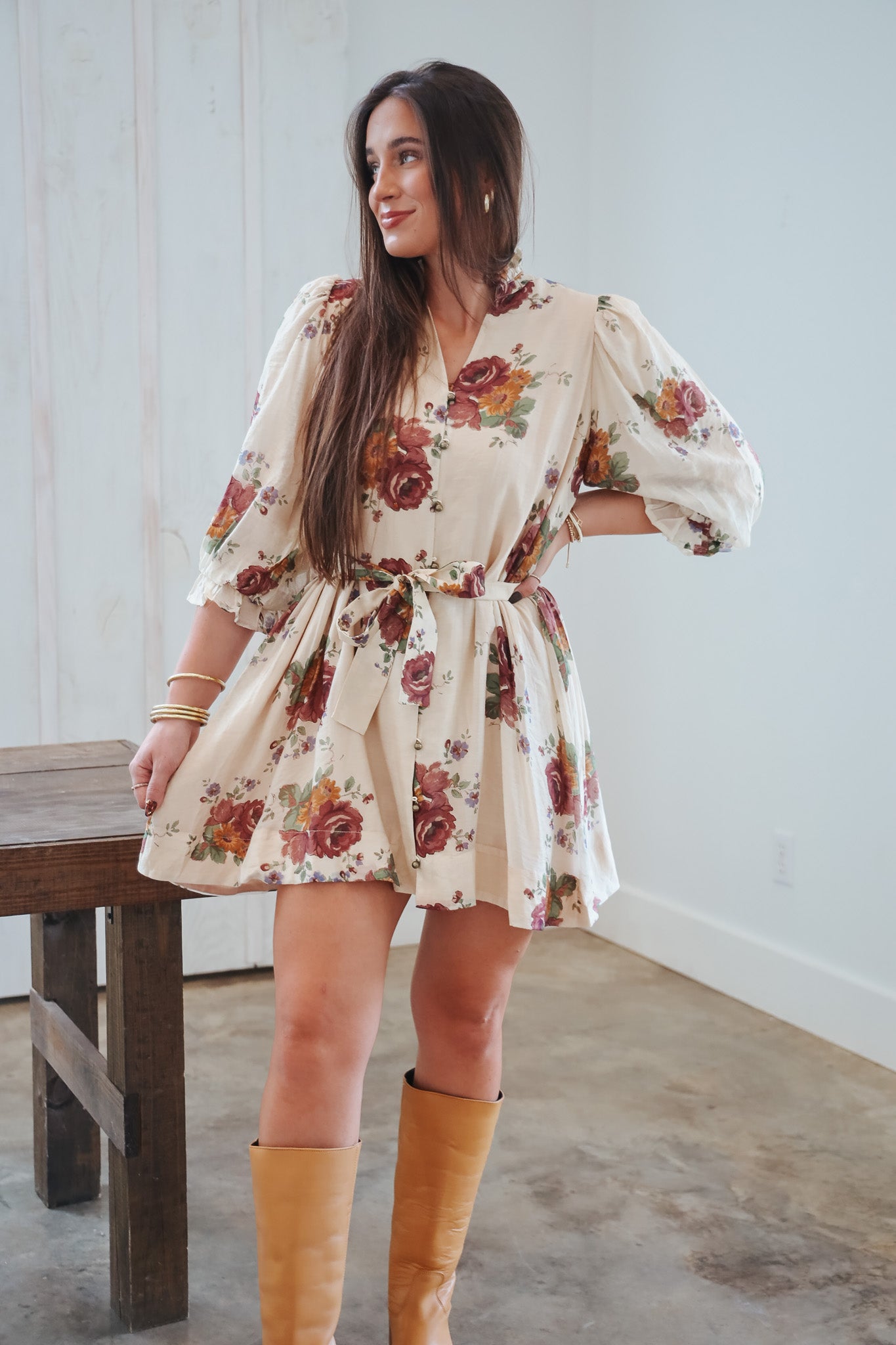 Thinking About it Floral Dress