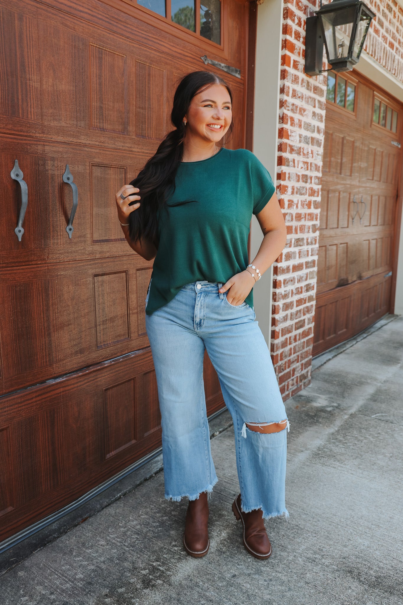 The Tilly High Rise Crop Wide Leg Jeans
