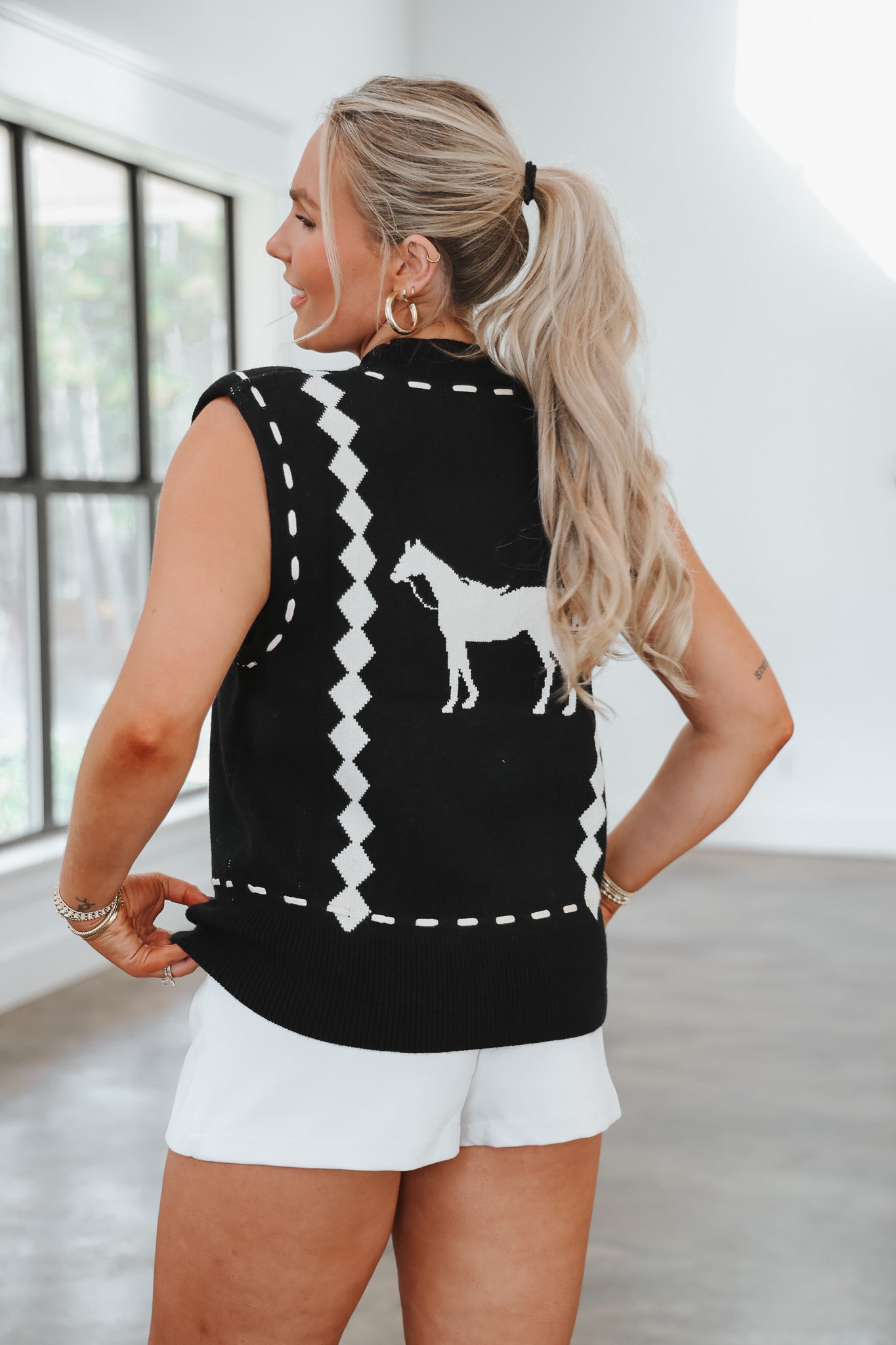 Holding the Reins Black Top