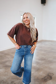 Uptown Allure Brown Sweater Top