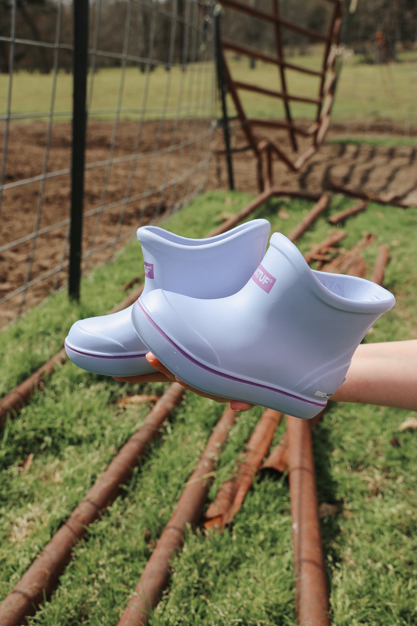 Big Kid's TUFS Light Blue Ankle Deck Boot