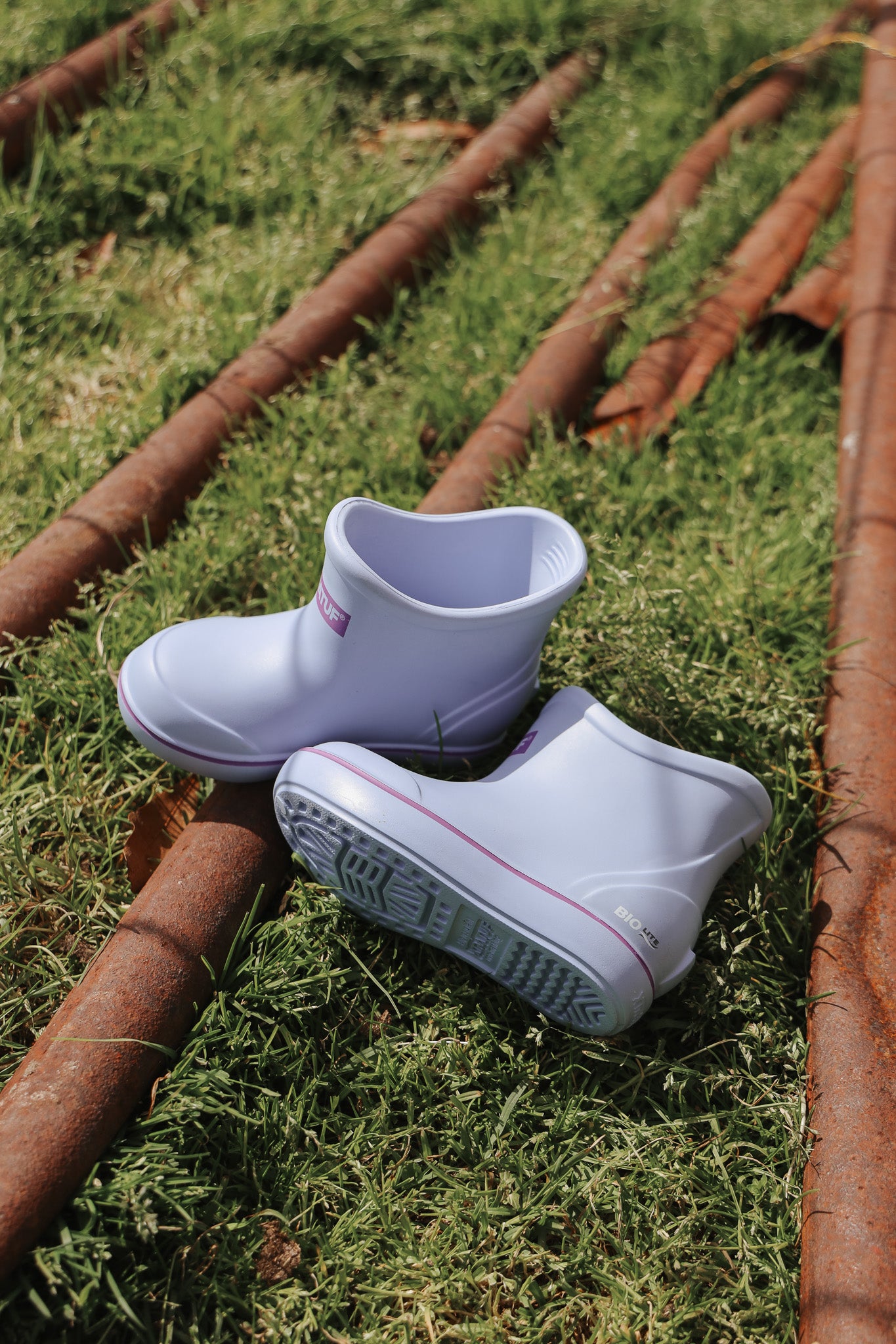 Big Kid's TUFS Light Blue Ankle Deck Boot