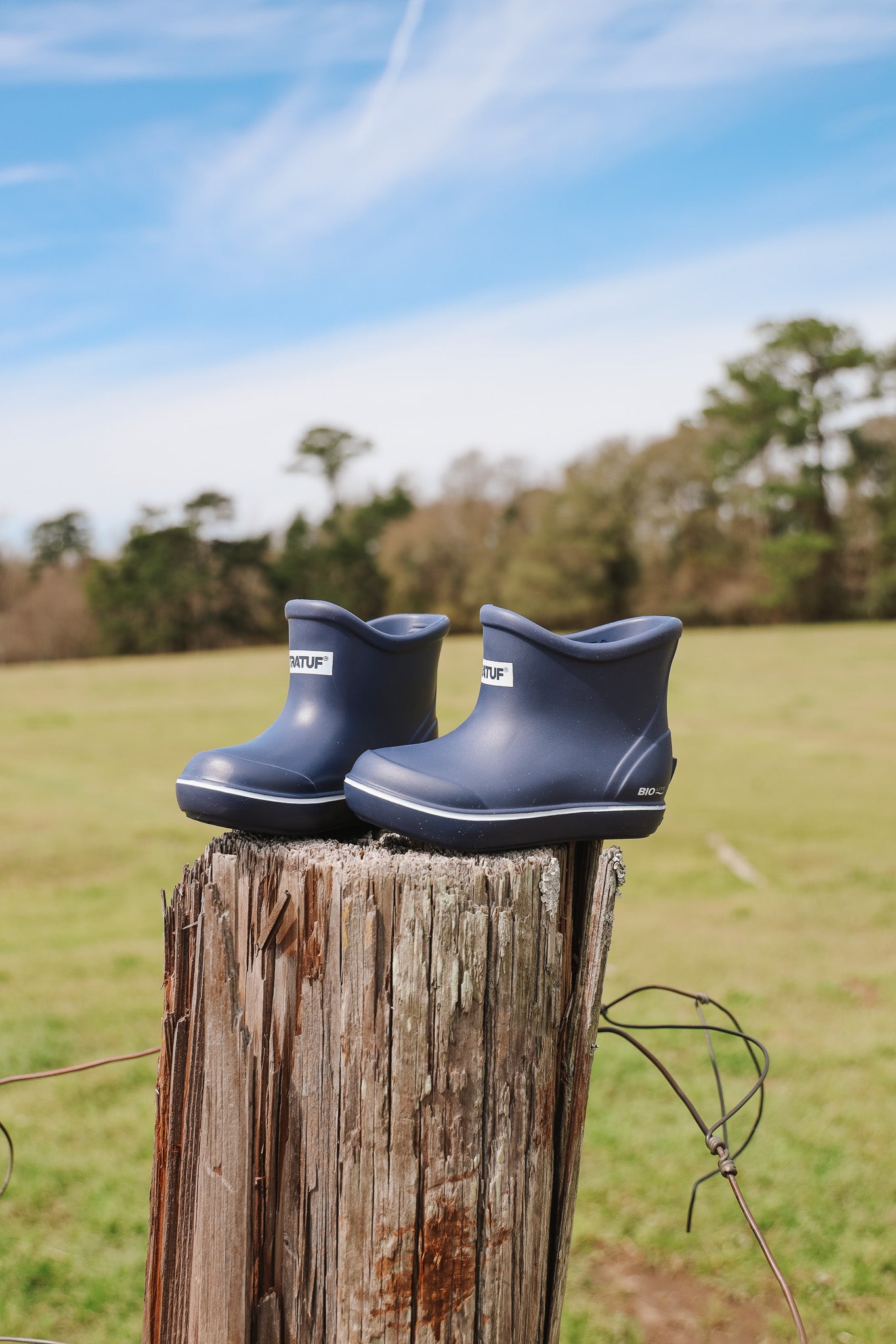 Little Kid's TUFS Navy Ankle Deck Boot