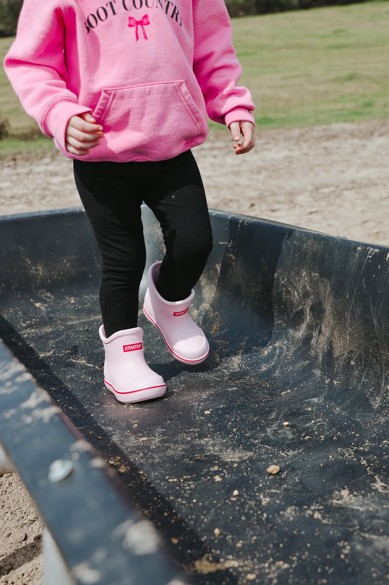 Little Kid's Tufs Pink Ankle Deck Boot