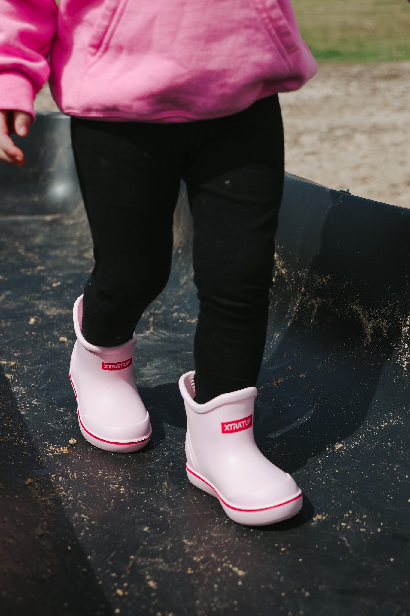 Big Kid's Tufs Pink Ankle Deck Boot