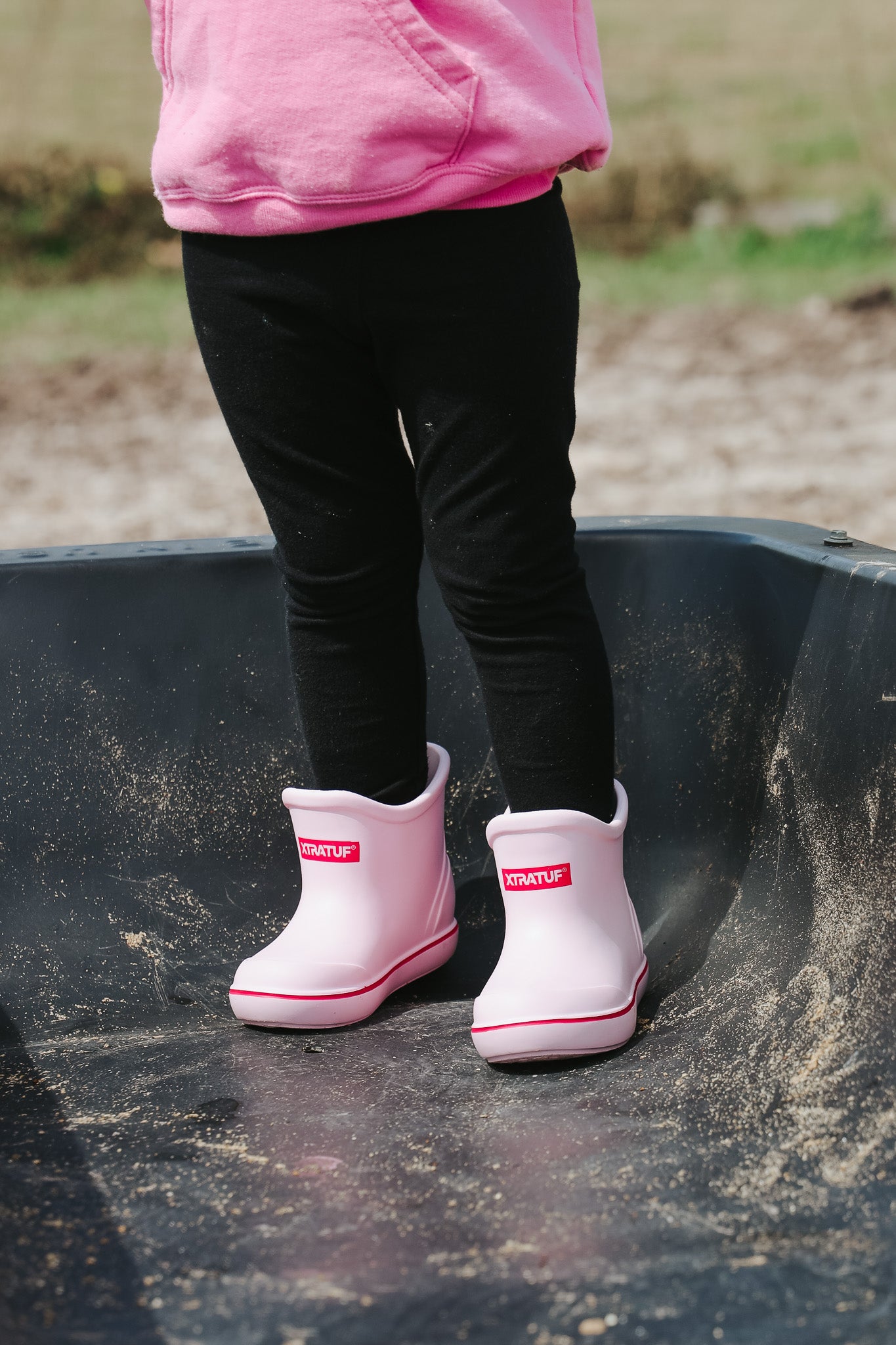 Little Kid's Tufs Pink Ankle Deck Boot