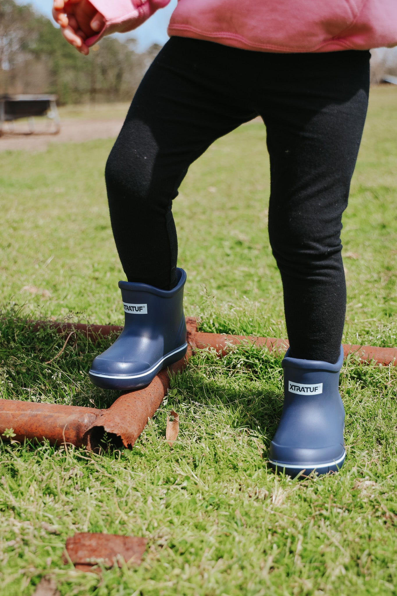 Little Kid's TUFS Navy Ankle Deck Boot