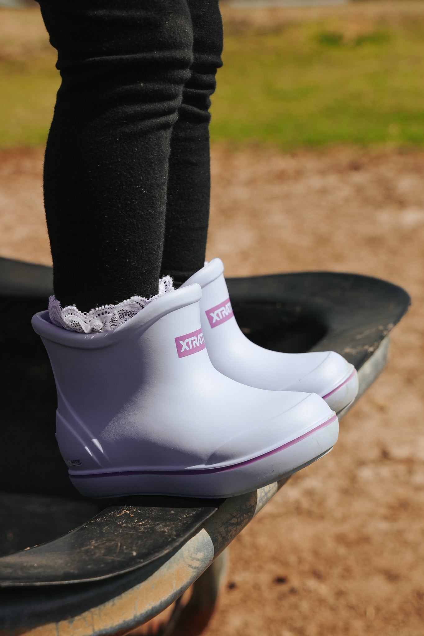 Little Kid's TUFS Light Blue Ankle Deck Boot