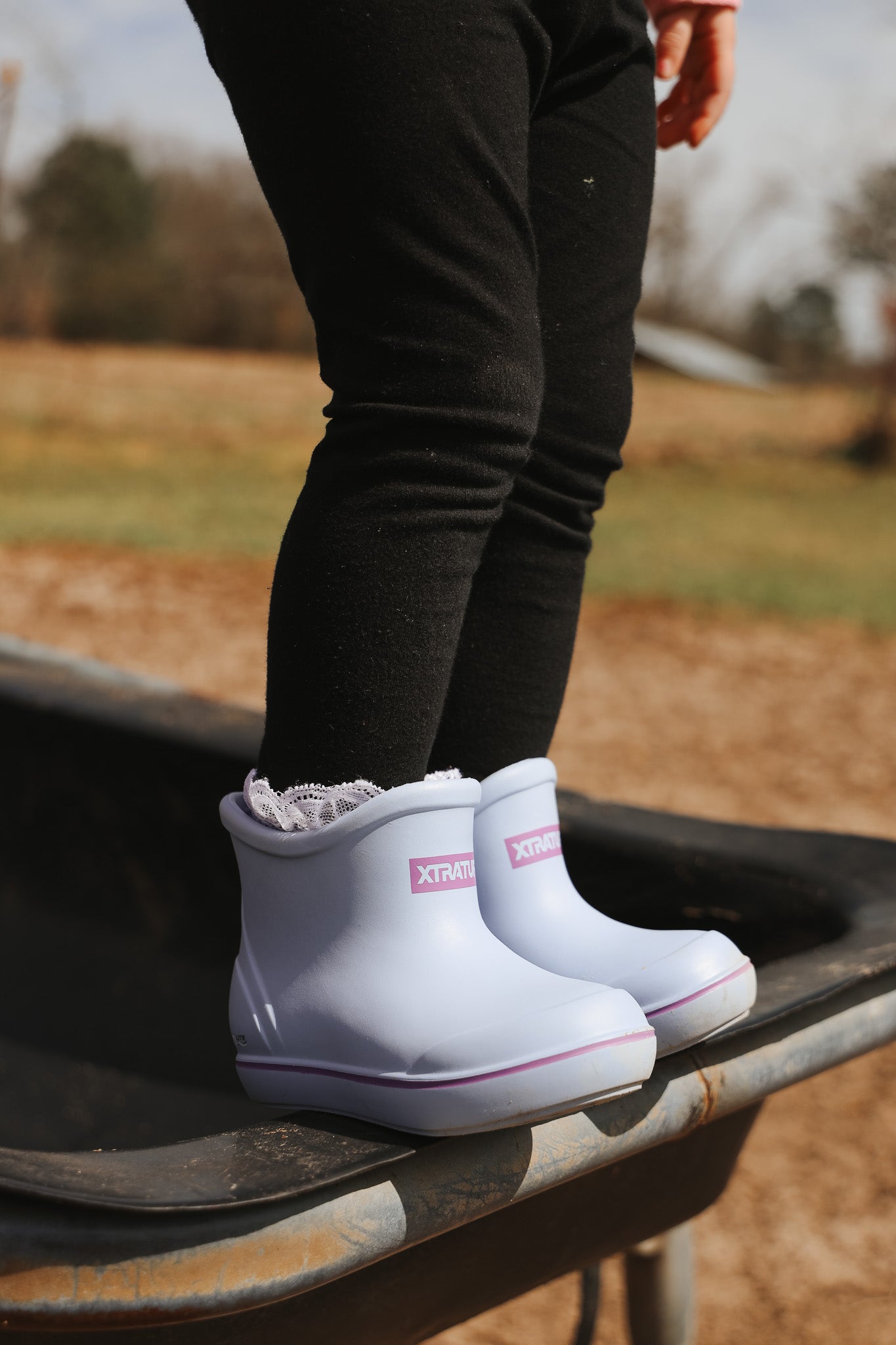 Little Kid's TUFS Light Blue Ankle Deck Boot
