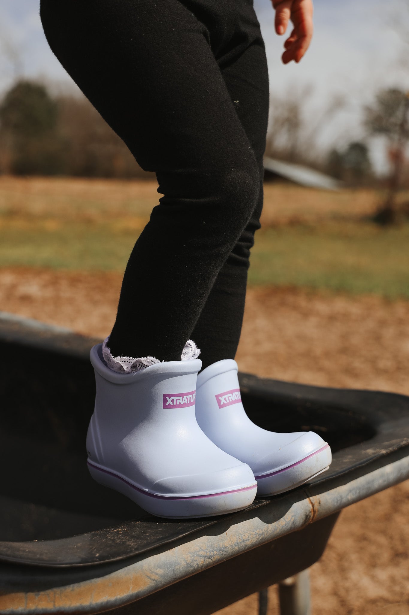 Little Kid's TUFS Light Blue Ankle Deck Boot