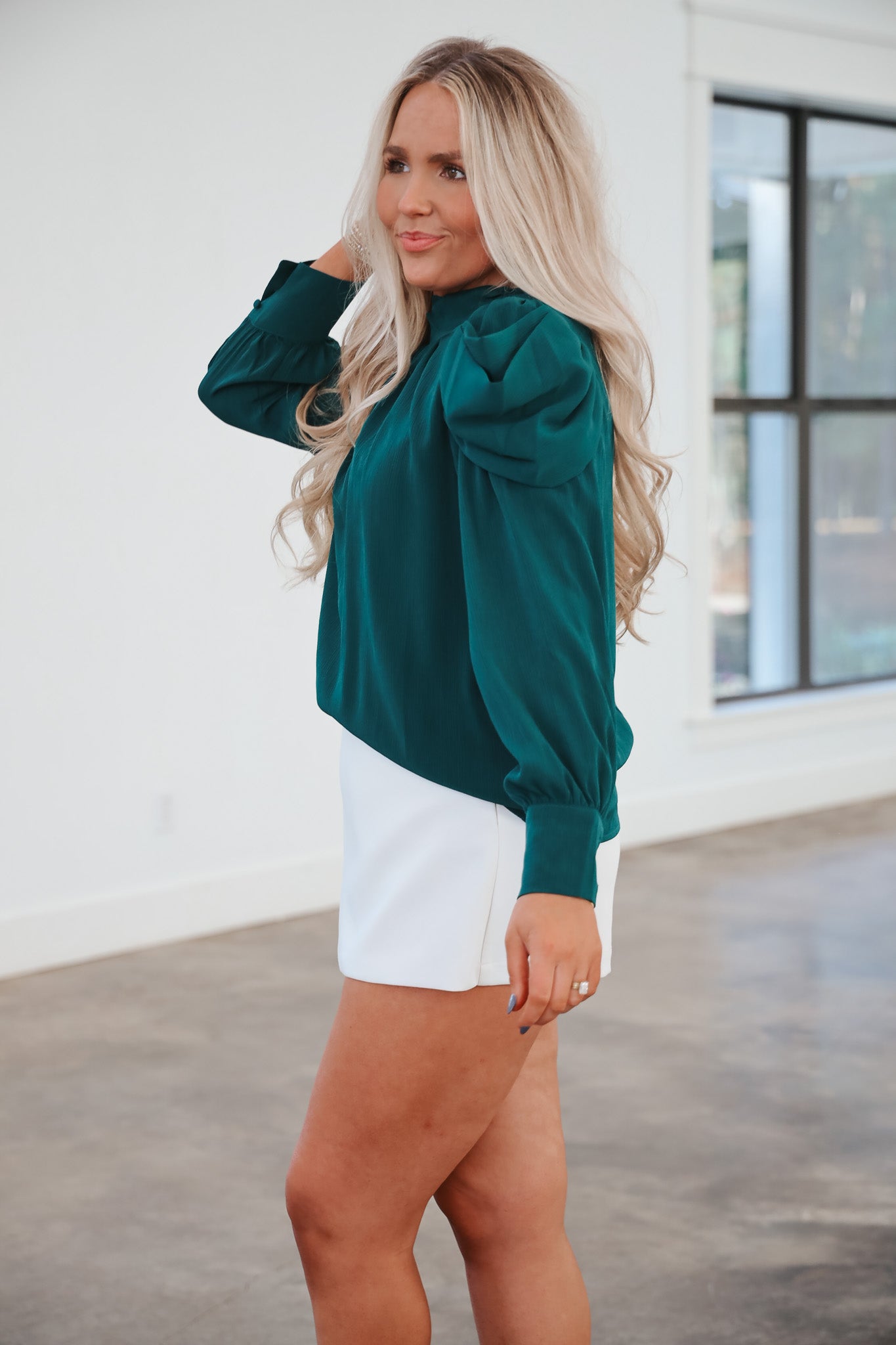 Simply Stunning Hunter Green Top