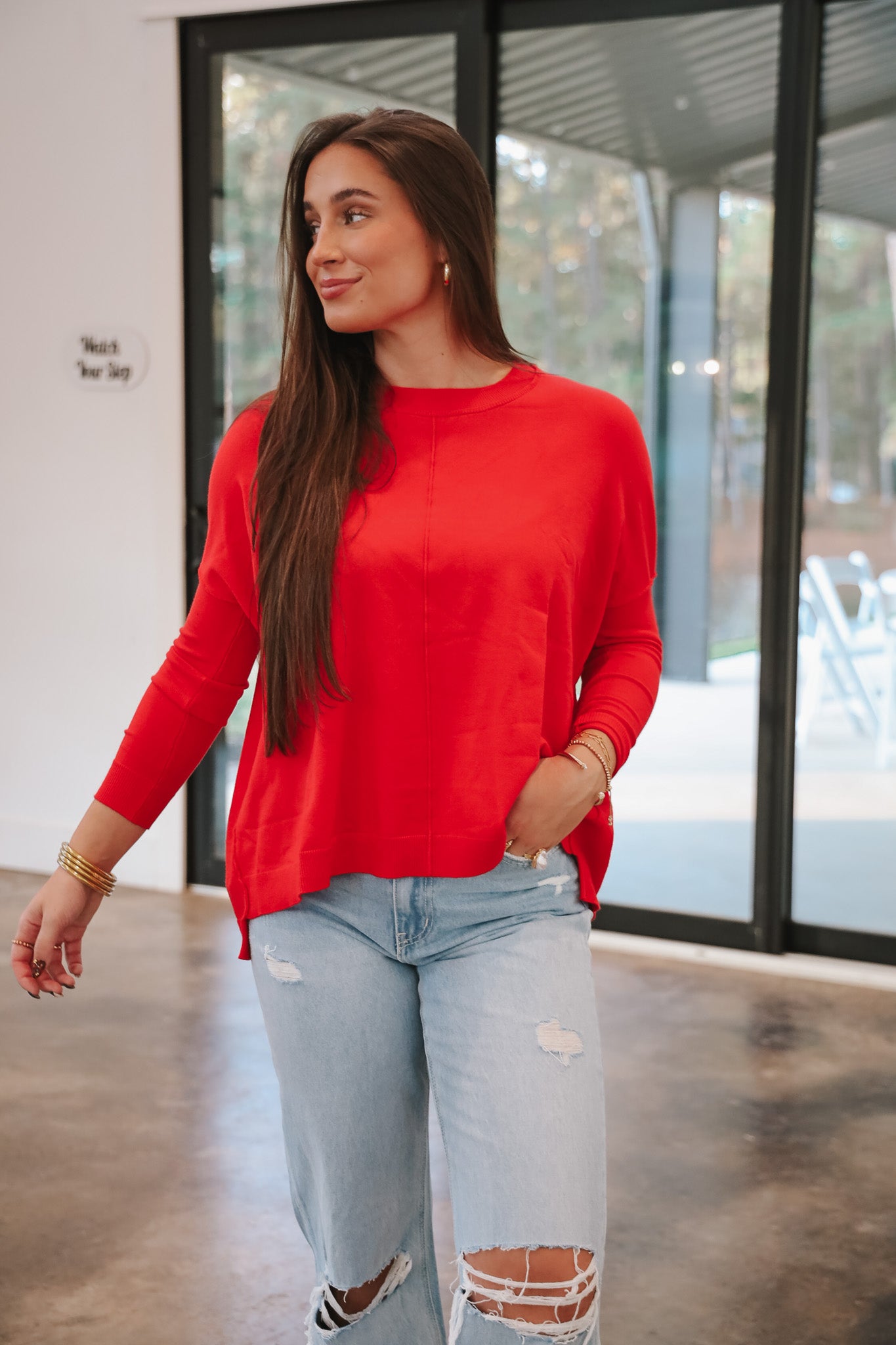Always Cozy Top in Red Apple