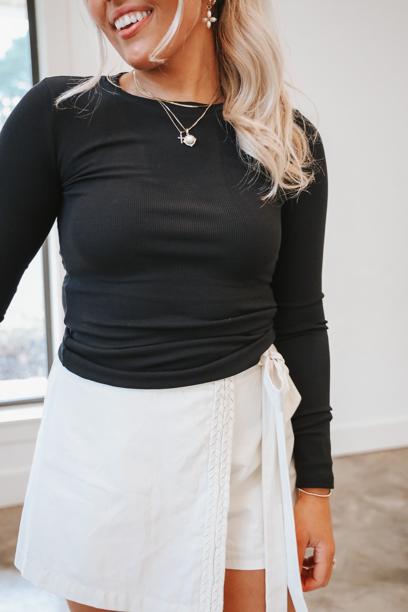 Steal My Heart Cream Skort