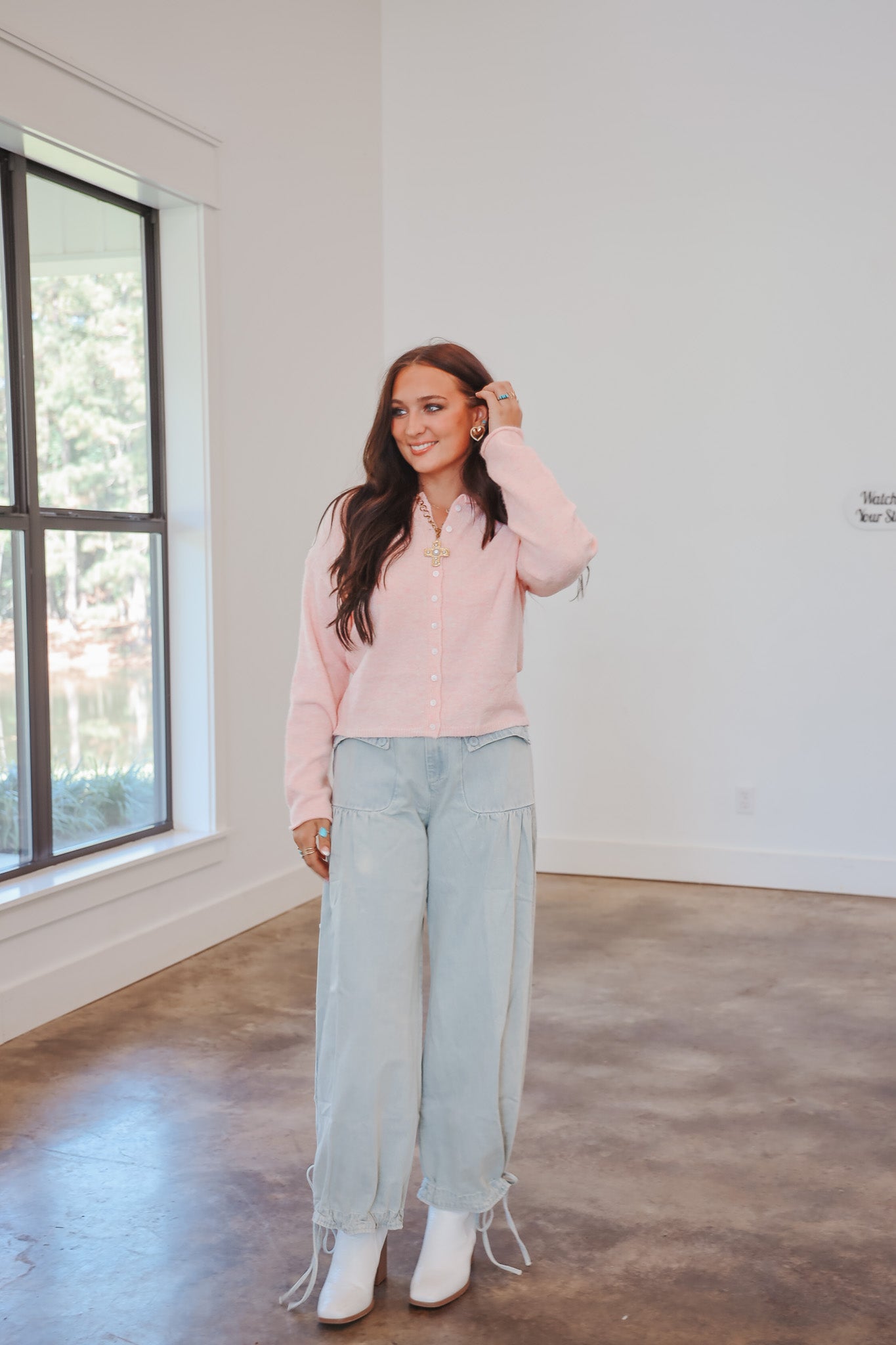 Always the Answer Sherbet Cardigan Top