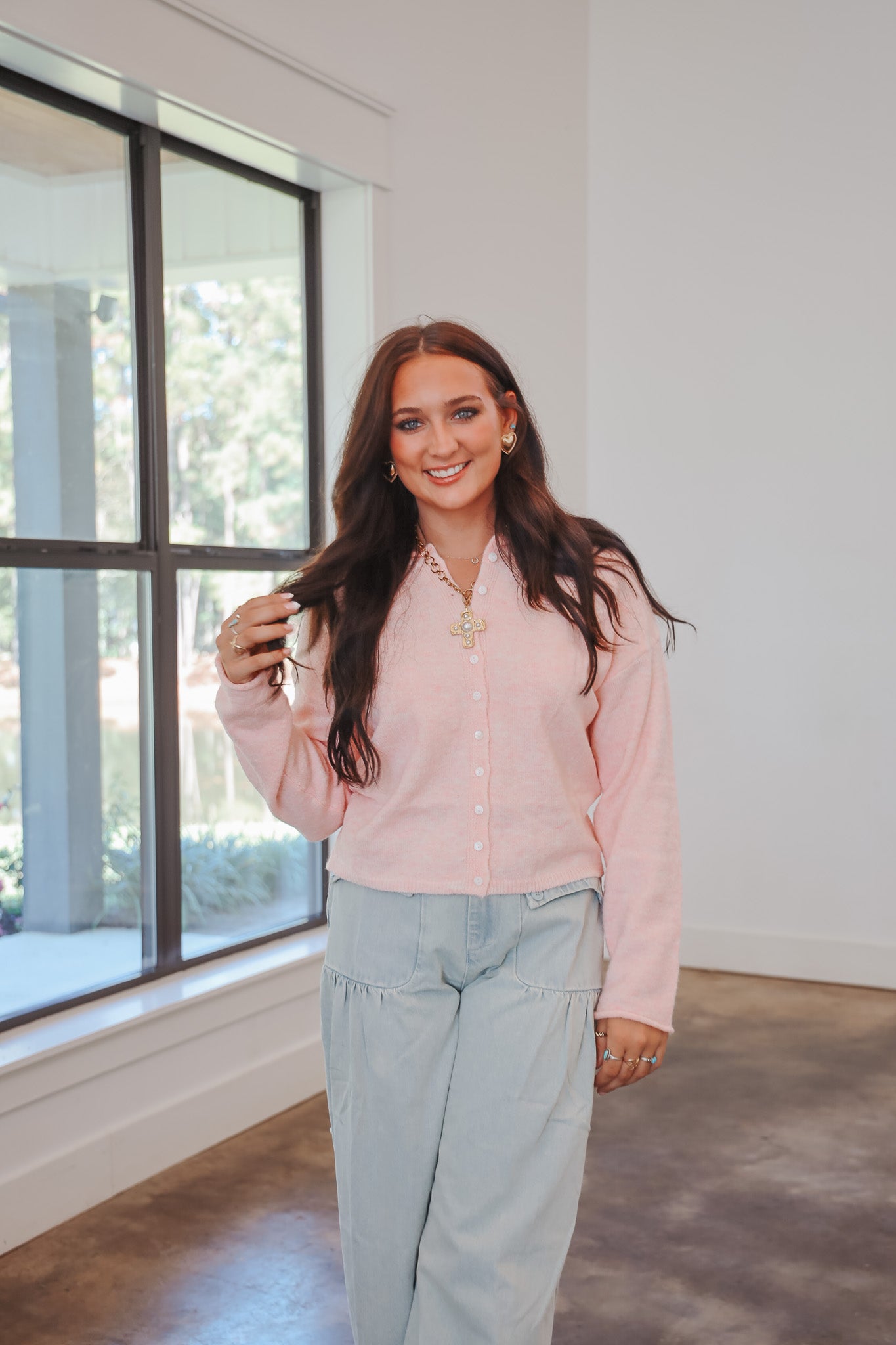 Always the Answer Sherbet Cardigan Top